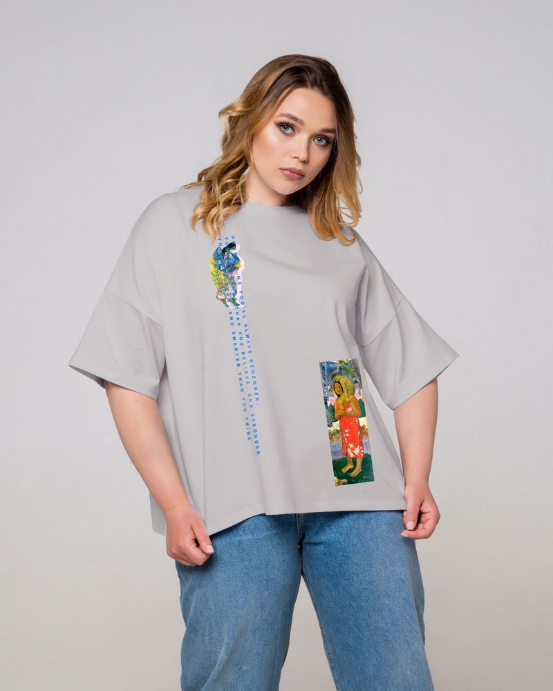 

Укороченная футболка oversize XL (ФБ-058-022-000 - 44407)