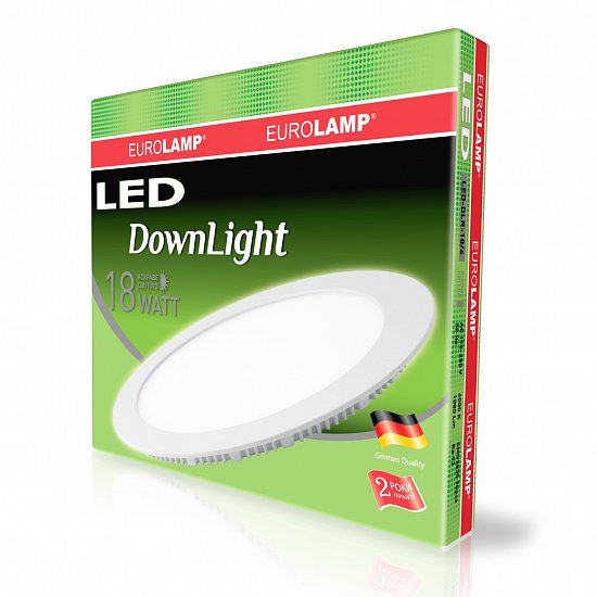 

Светодиодный светильник EUROLAMP круглый Downlight 18W 4000K (LED-DLR-18/4)