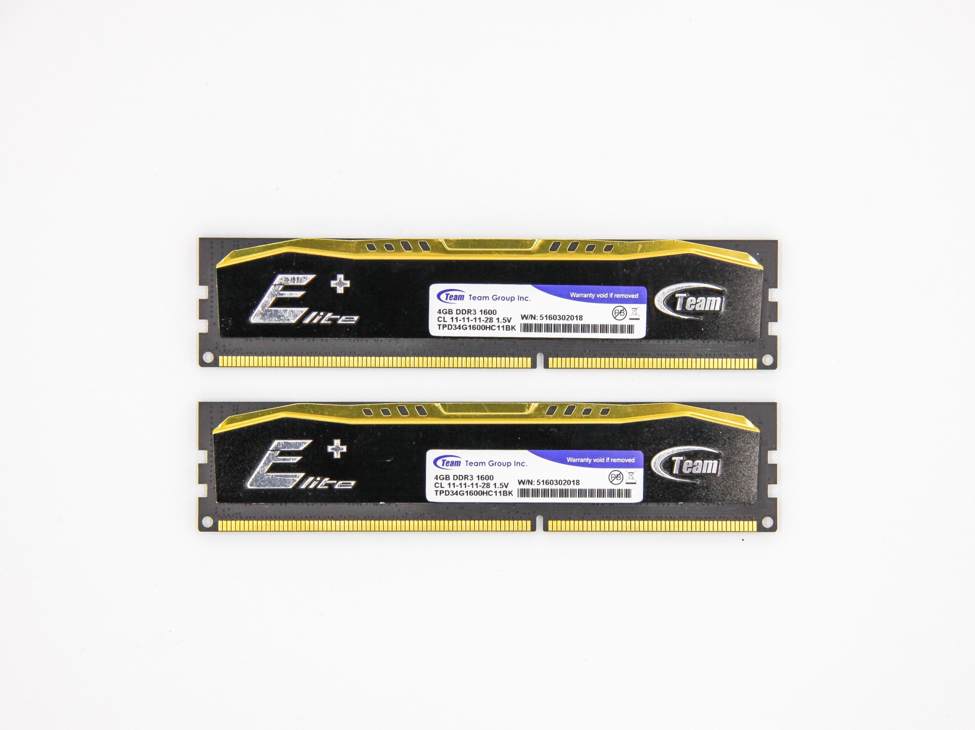 

Оперативная память Team DIMM 8Gb (2*4Gb) DDR3 1600MHz PC3-12800 CL11 (TPD34G1600HC11BK) Refurbished