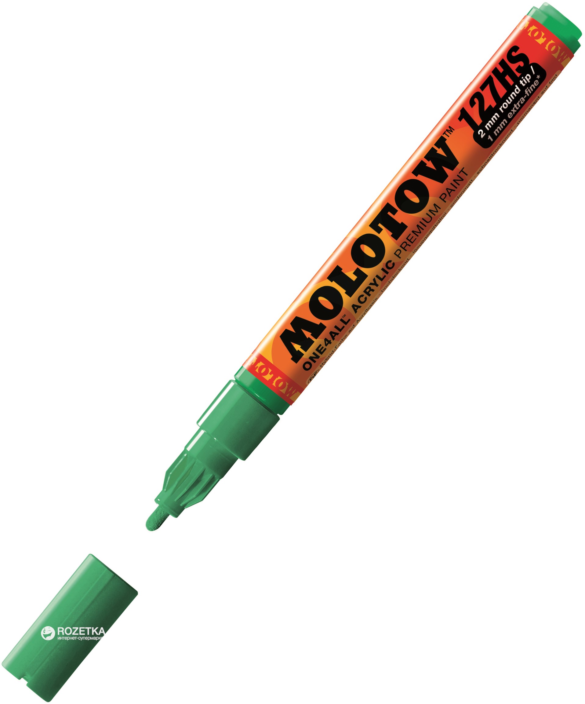 

Маркер акриловый Molotow One4All 127HS 2 мм Бирюзовый (MO127241)