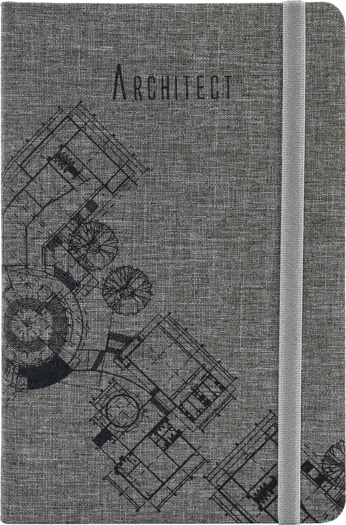 

Деловая записная книга Optima Architect А5 128 л Серая (O27191-01)