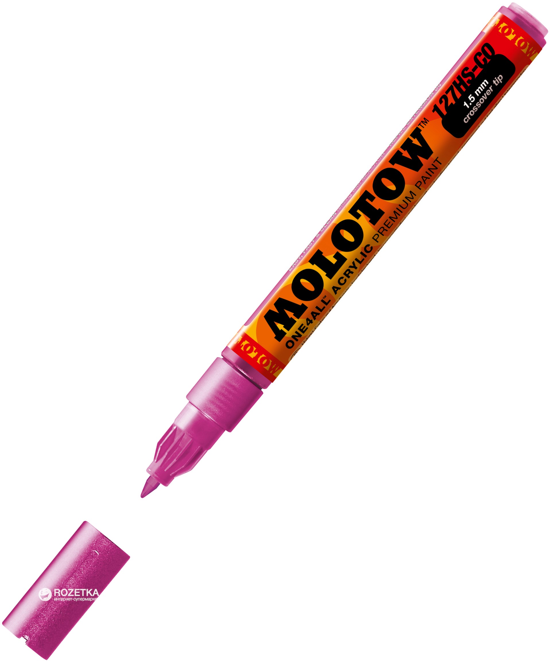 

Маркер акриловый Molotow One4All 127HS-CO 1.5 мм Розовый металлик (MO127503)