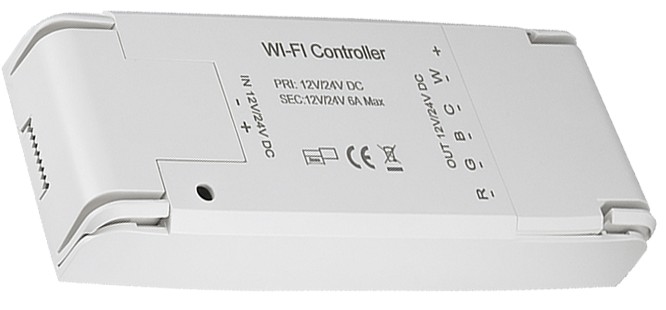 

Регулятор для LED стрічки RGBCW WiFi Controller