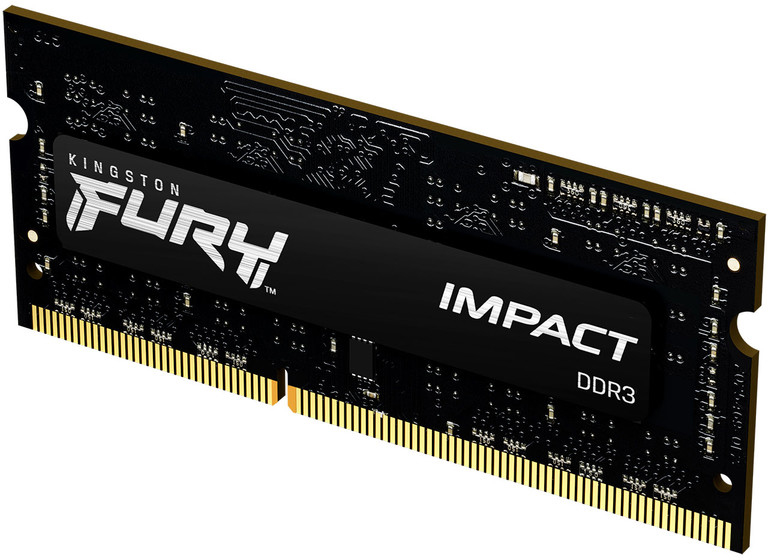 

Оперативная память Kingston Fury SODIMM DDR3L-1600 4096MB PC3-12800 Impact Black (KF316LS9IB/4)