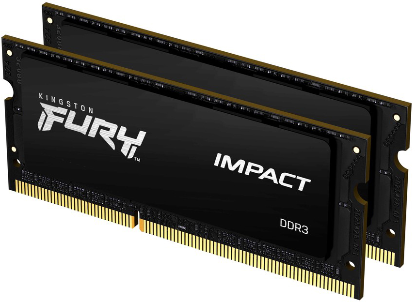 

Оперативная память Kingston Fury SODIMM DDR3L-1600 16384MB PC3-12800 (Kit of 2x8192) Impact Black (KF316LS9IBK2/16)