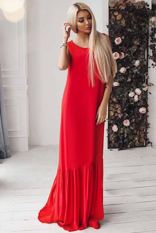 

Fashions • Платье СКАРЛЕТТ Fashions 52 красный (Р691-бр-лб)