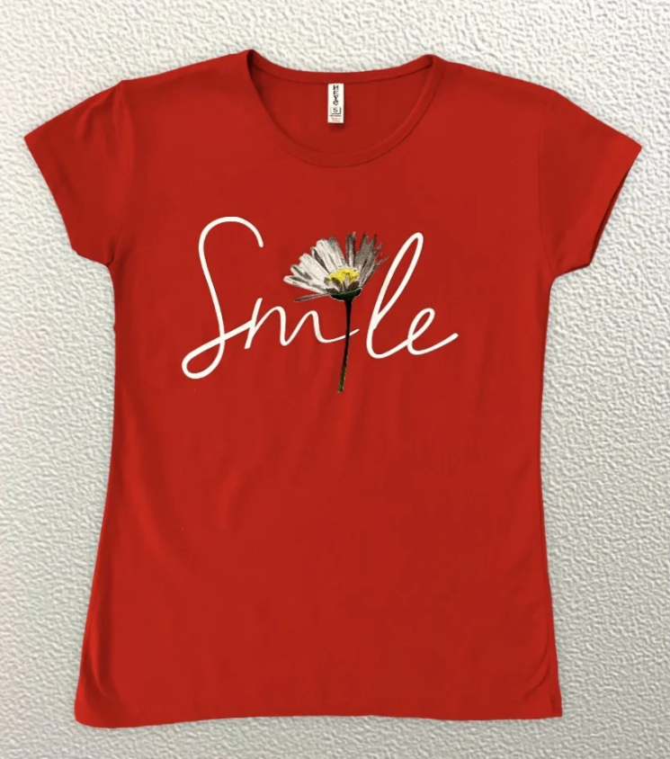 

Жіноча Футболка HAZARD SMILE ромашка червона 21496 (S (44))