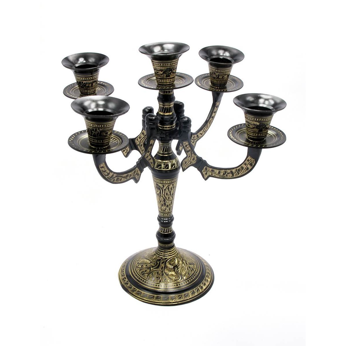 

Подсвечник Bronze бронзовый на 5 свечей 26х(25х25 см