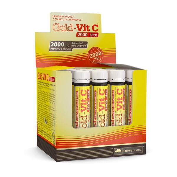 

Витамин C Olimp Gold-Vit C 2000 shot 10 х 25 мл лимон