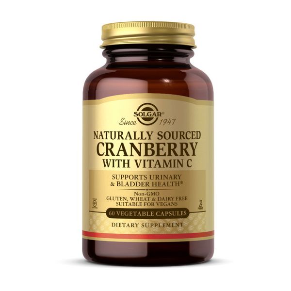 

Клюква Solgar Cranberry with Vitamin C naturally sourced 60 капсул