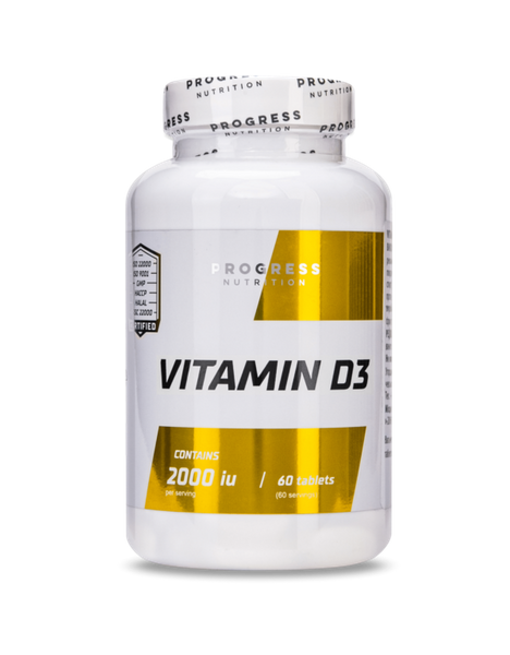 

Витамин д3 Progress Nutrition Vitamin D-3 2000 IU 60 таблеток