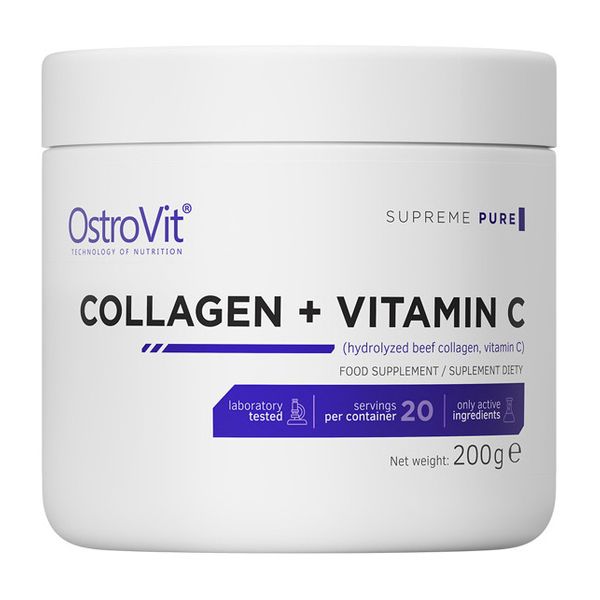 

Коллаген OstroVit Collagen + Vitamin C 200 грамм Без вкуса