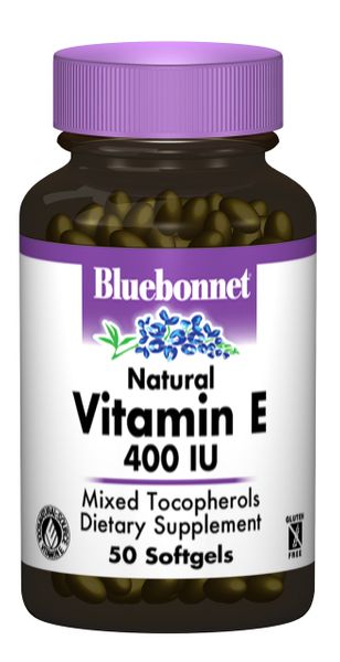 

Натуральний Витамин Е 400IU Bluebonnet Nutrition 50 желатиновых капсул