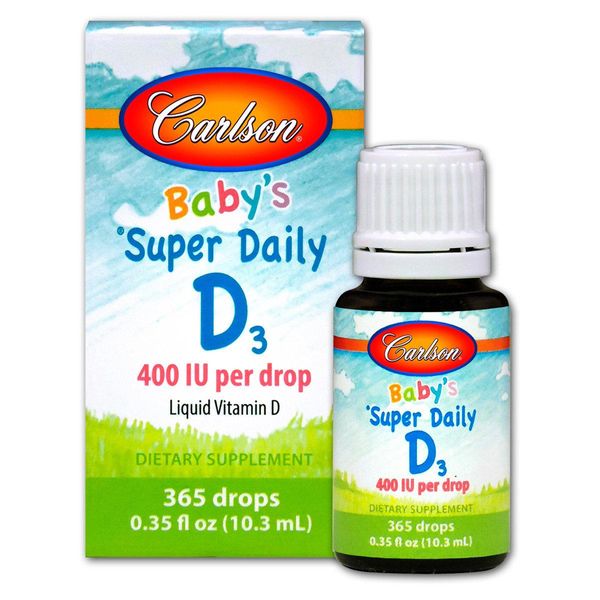 

Жидкий Витамин д3 Carlson Labs Baby's Super Daily D3 400 IU 10.3 мл