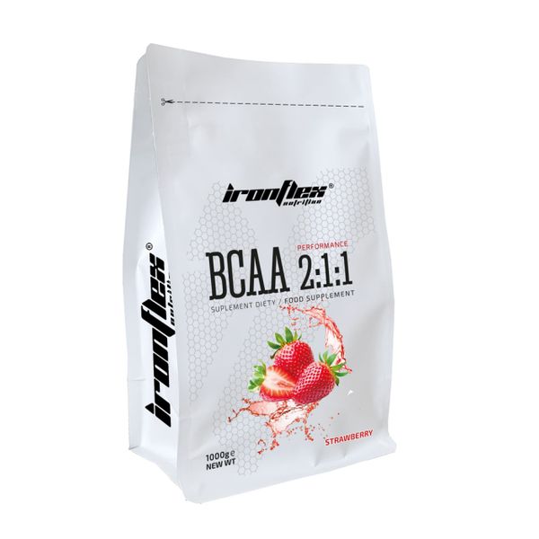 

БЦАА Iron Flex BCAA 2:1:1 1000 грамм Клубника