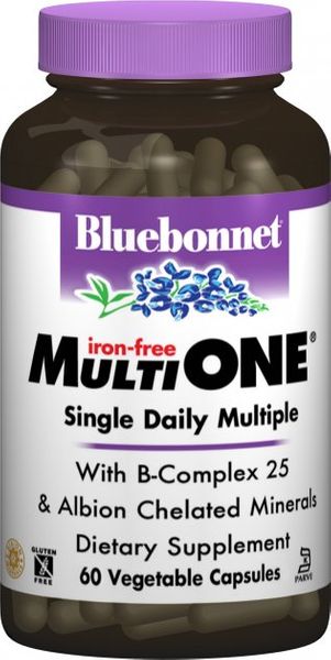 

Мультивитамины без железа Bluebonnet Nutrition Multi ONE 60 капсул