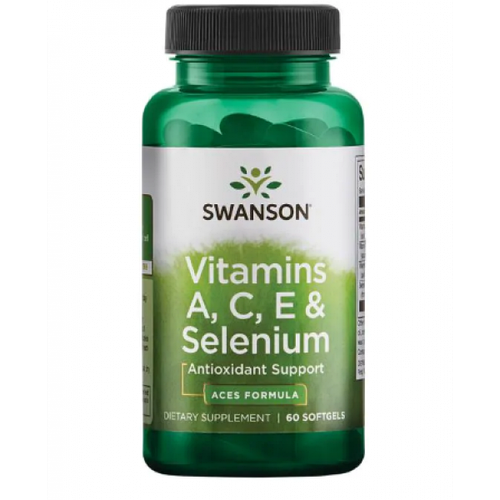 

Комплекс витаминов Swanson Vitamin A C E + Selenium 60 капсул