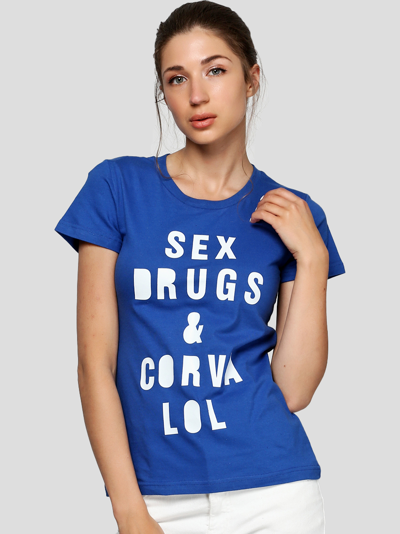 

Футболка Manatki Lol twbll  Синяя, Футболка Manatki Lol twbll M Синяя
