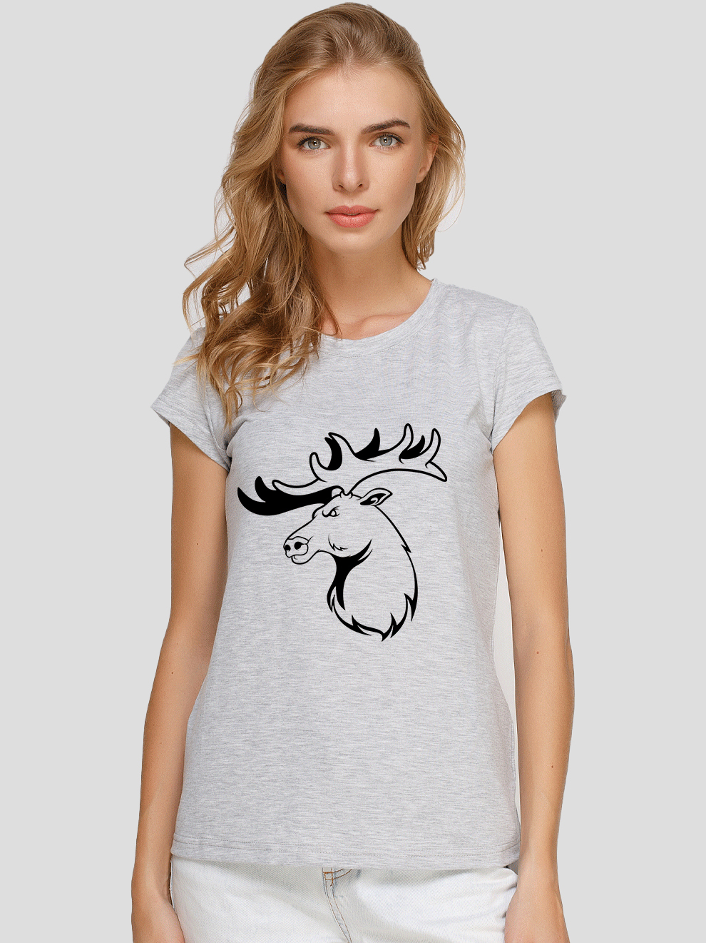 

Футболка Manatki Контур Лось д1617  Меланж, Футболка Manatki Контур Лось д1617 XL Меланж