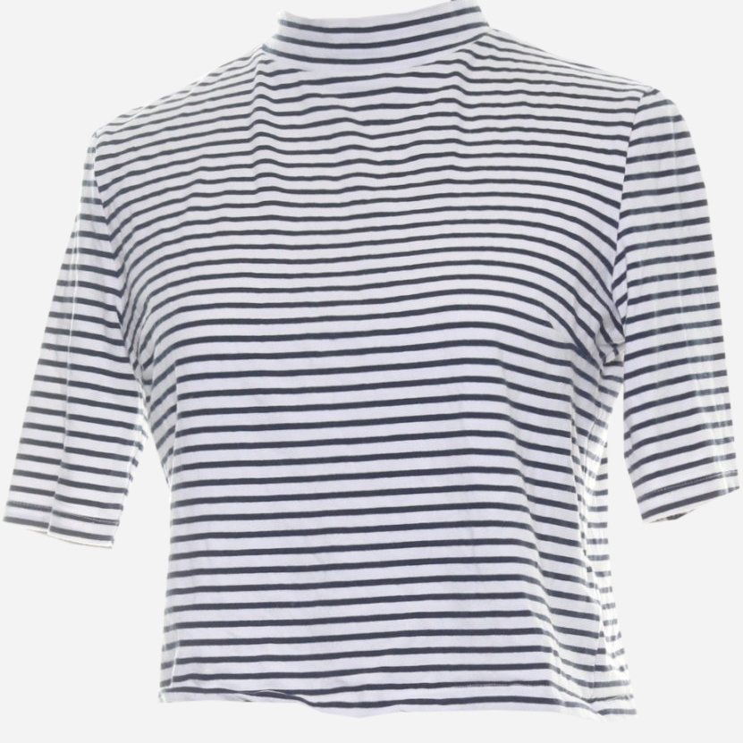 

Футболка Monki 0398233 XS Белая с синим