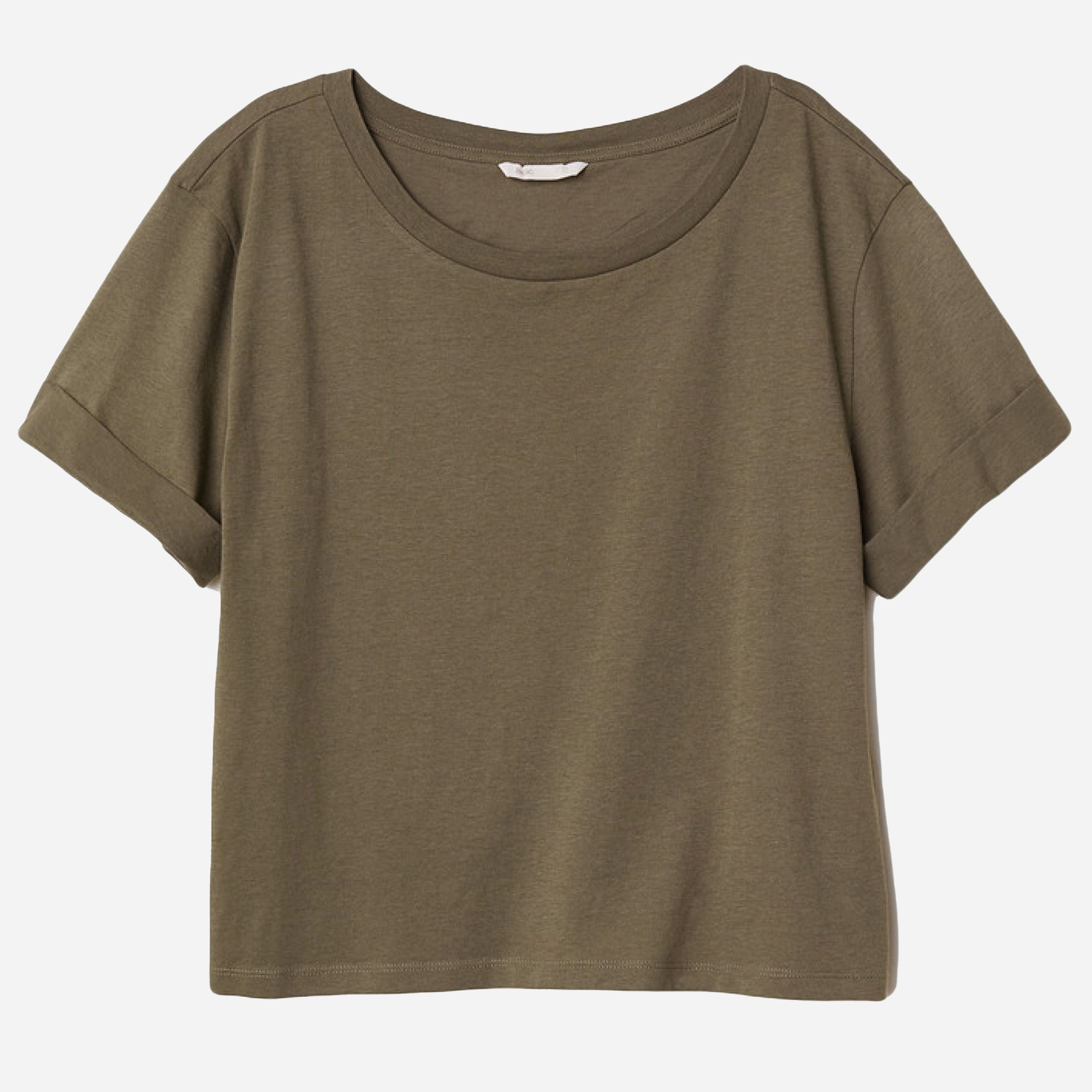

Футболка H&M 0630326 XS Зеленое хаки