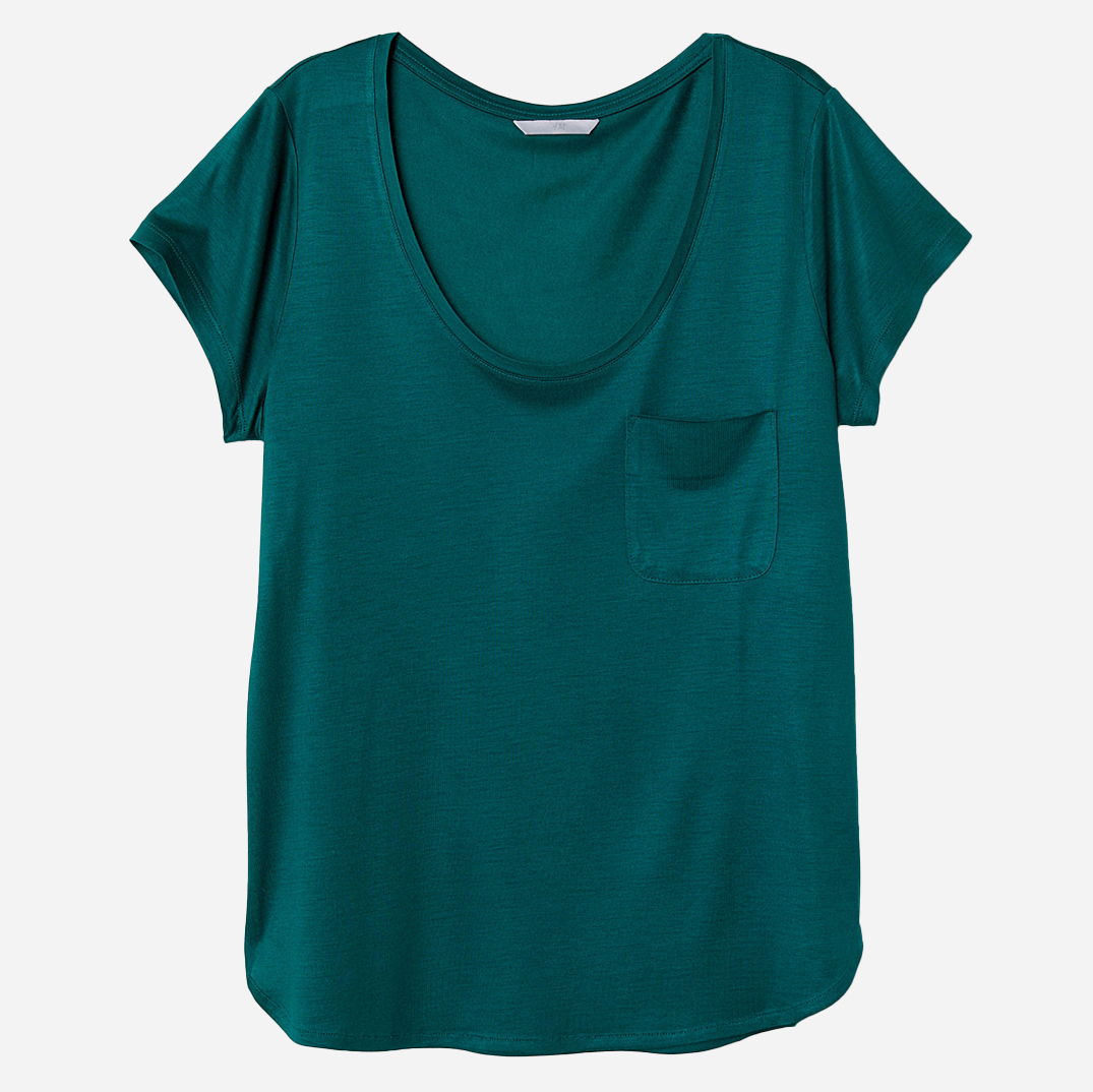 

Футболка H&M 4047124-ACUU  Зеленая, Футболка H&M 4047124-ACUU S Зеленая