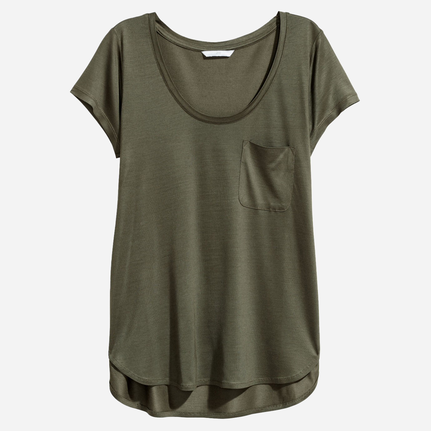 

Футболка H&M 05486139 XS Темно-зеленое хаки