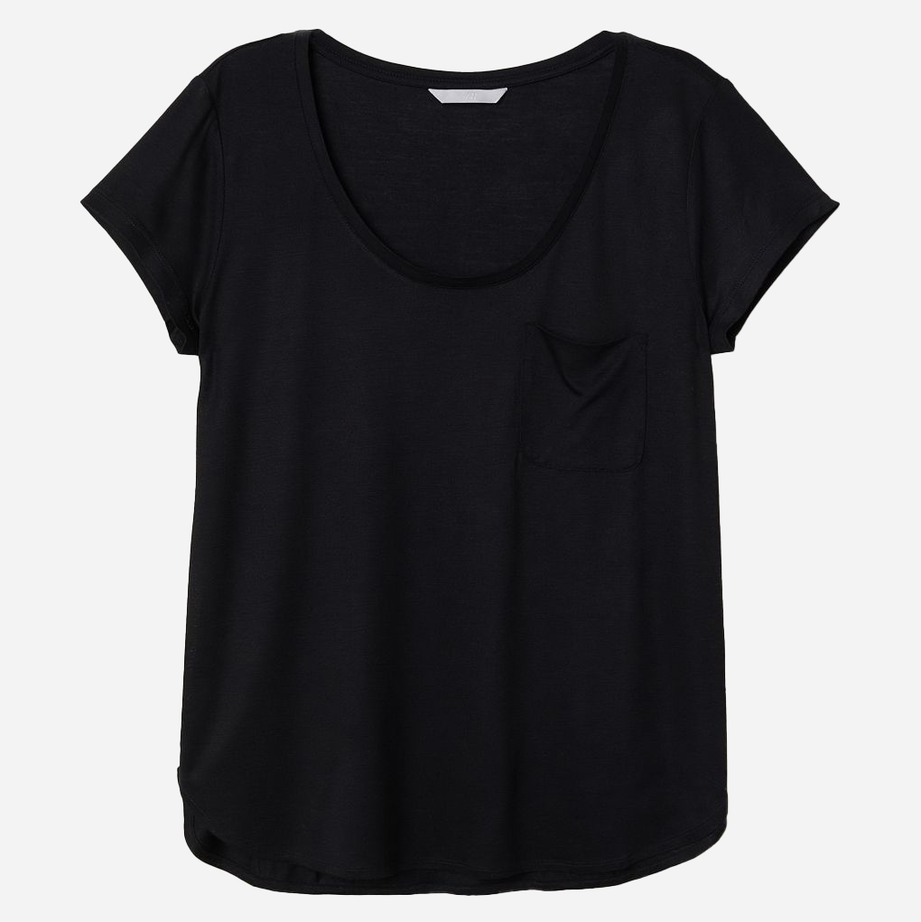 

Футболка H&M 0548613-9  Черная, Футболка H&M 0548613-9 S Черная