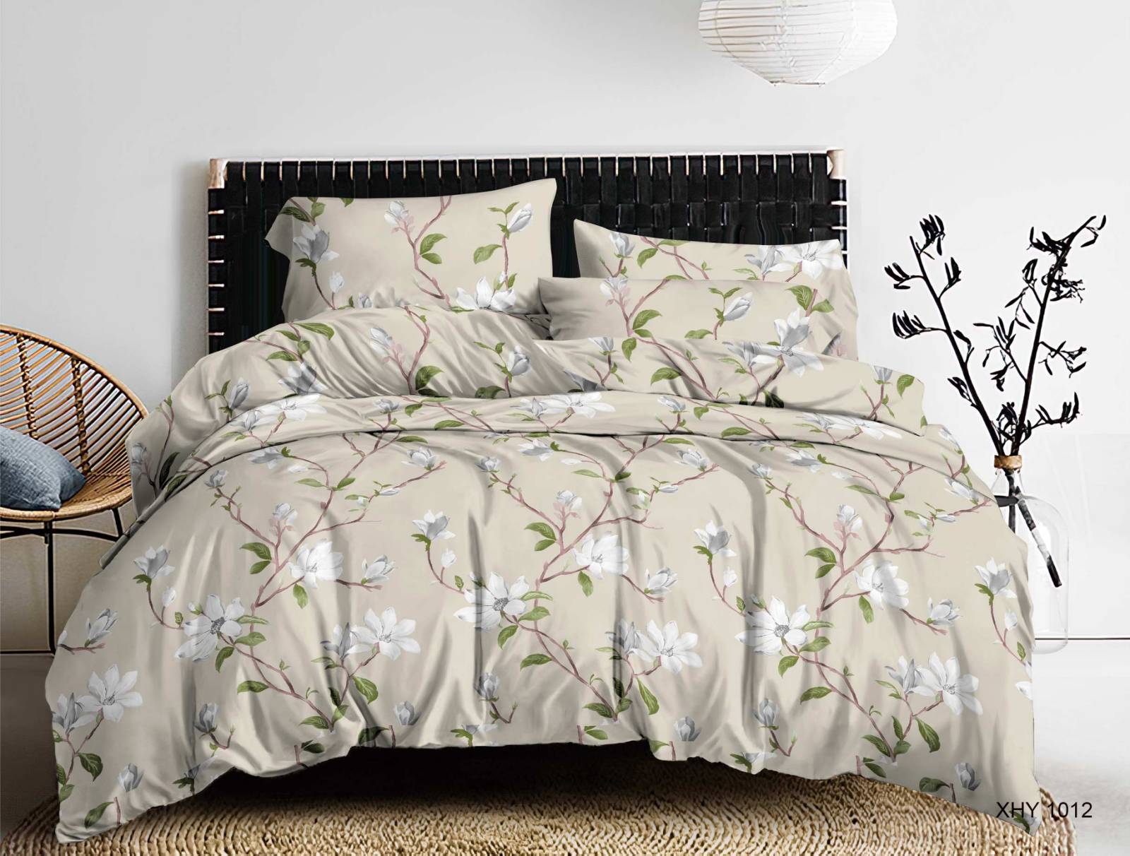 

Комплект постельного белья Modern Микросатин 15-0277 Flower garden Евро