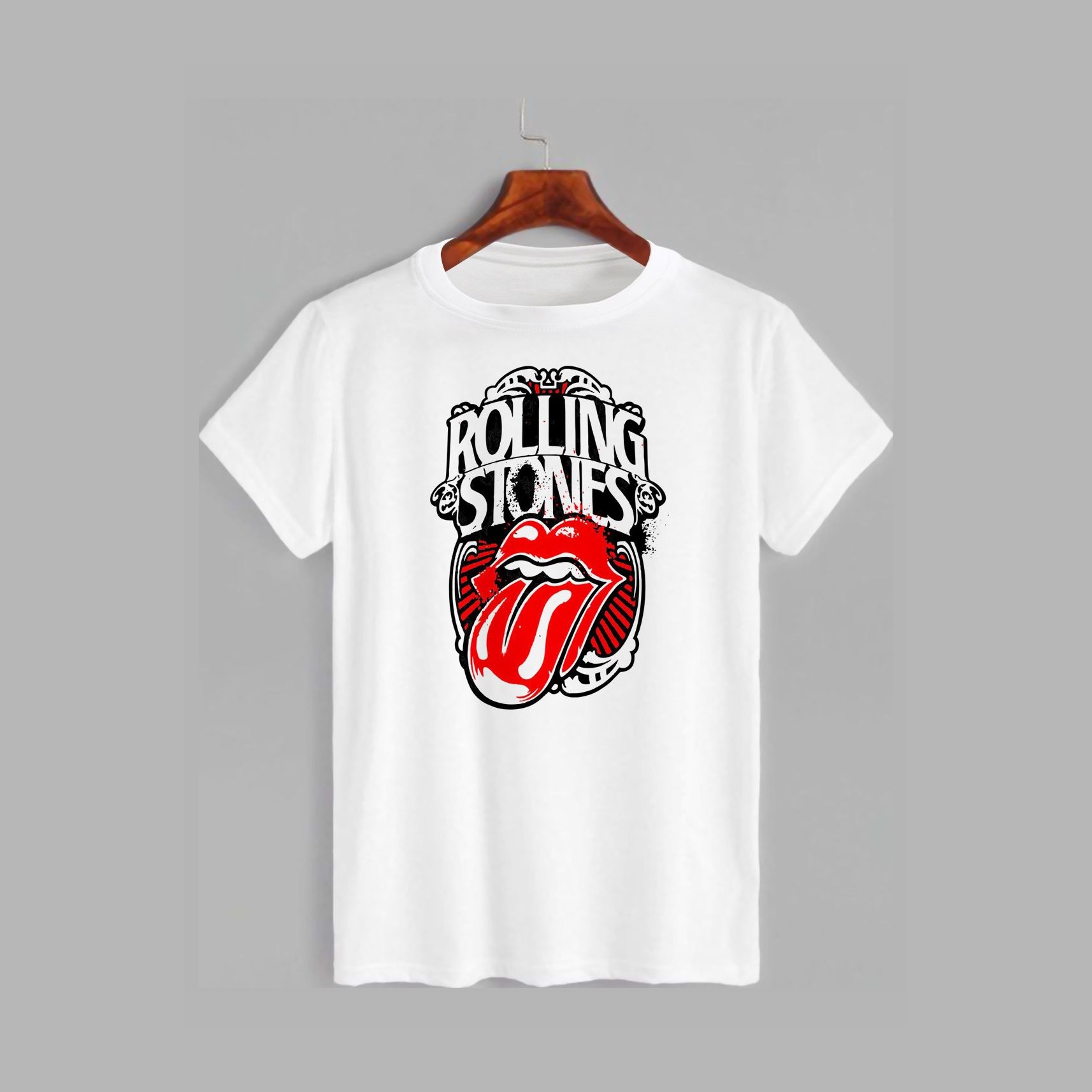 Акція на Футболка Likey Rolling Stones M150-0424 XS Біла від Rozetka