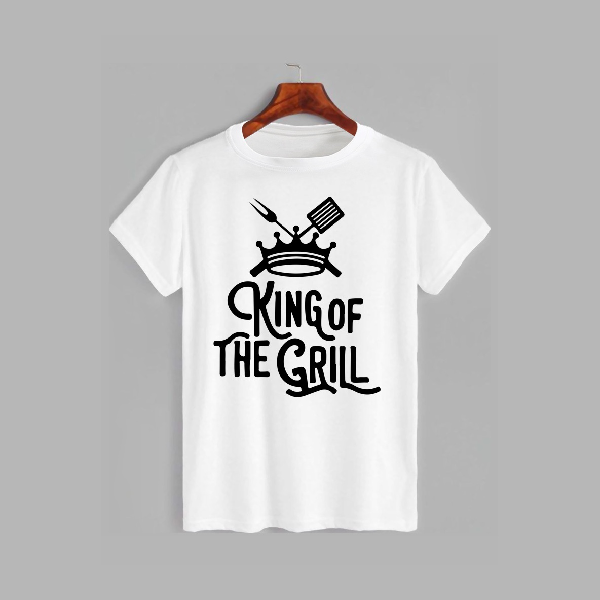 Акція на Футболка Likey King of the grill M150-0508 S Біла від Rozetka