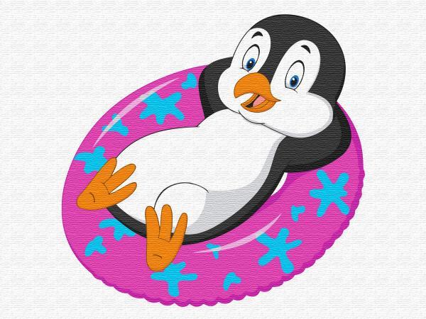 

Детская картина по номерам Brushme Kids 30х40 Пингвинчик на отдыхе (MEX6427-mt)