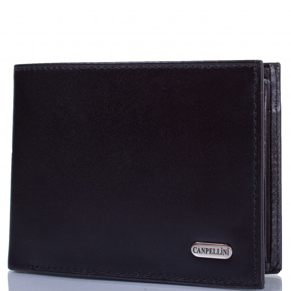 

Портмоне кожаное CANPEL 1043-1 черный гладкий