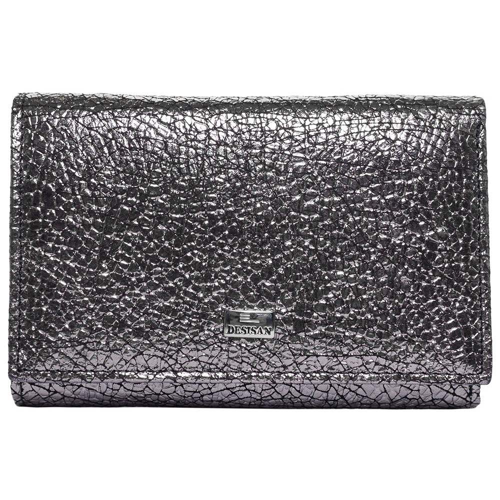 

Кошелек женский кожаный Desisan 305-669 серебро