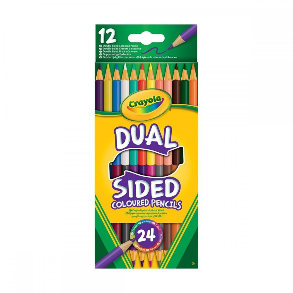 

Crayola Кольорові двобічні олівці 12шт.(68-6100)
