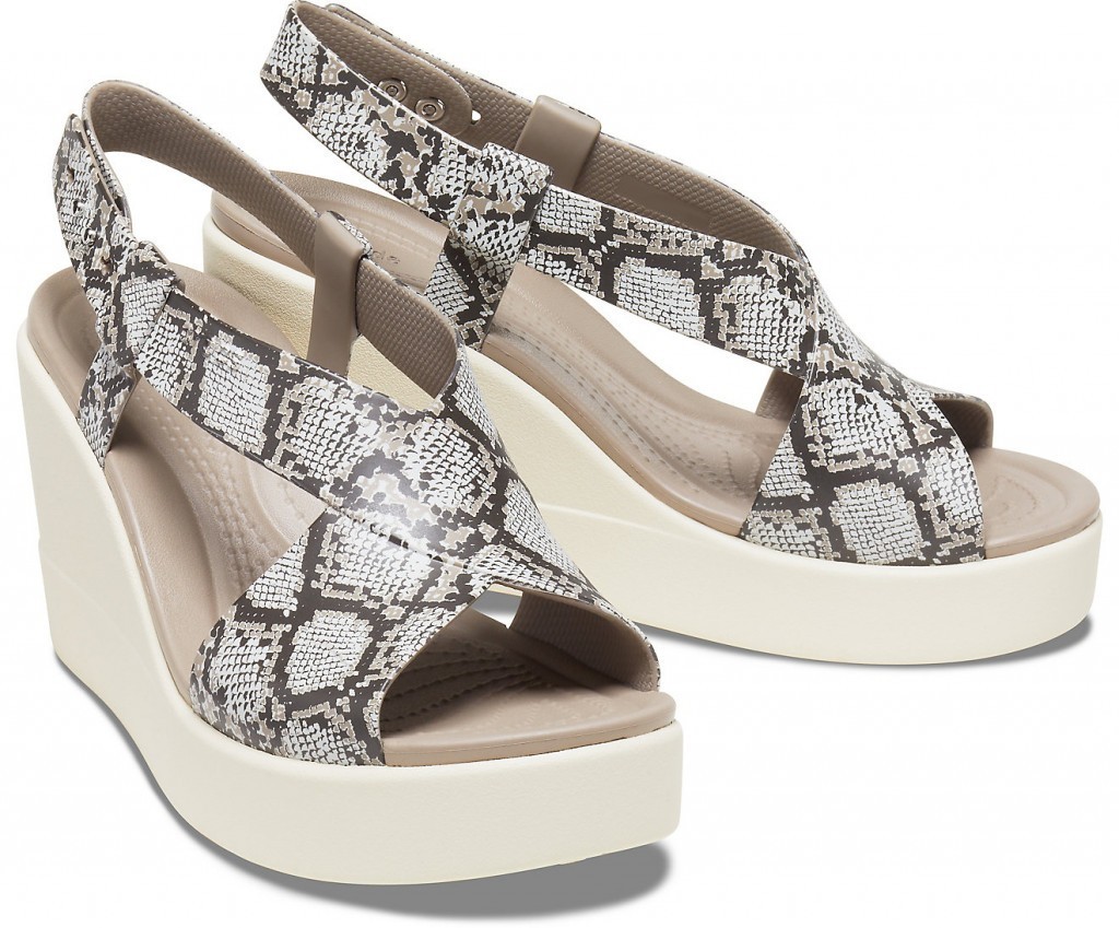 

Босоножки Crocs Brooklyn High Wedge W8 38-39 бежевый