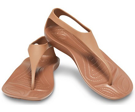 

Сандалии Crocs Sexi Flip W7 37-38 бронзовый