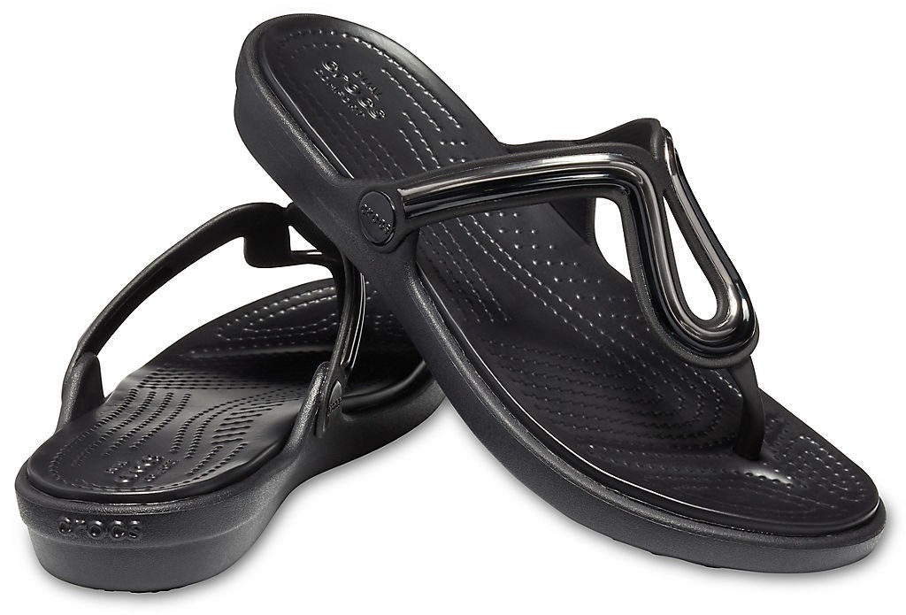 

Флипы Crocs Sanrah Metal-Block W8 38-39 черный