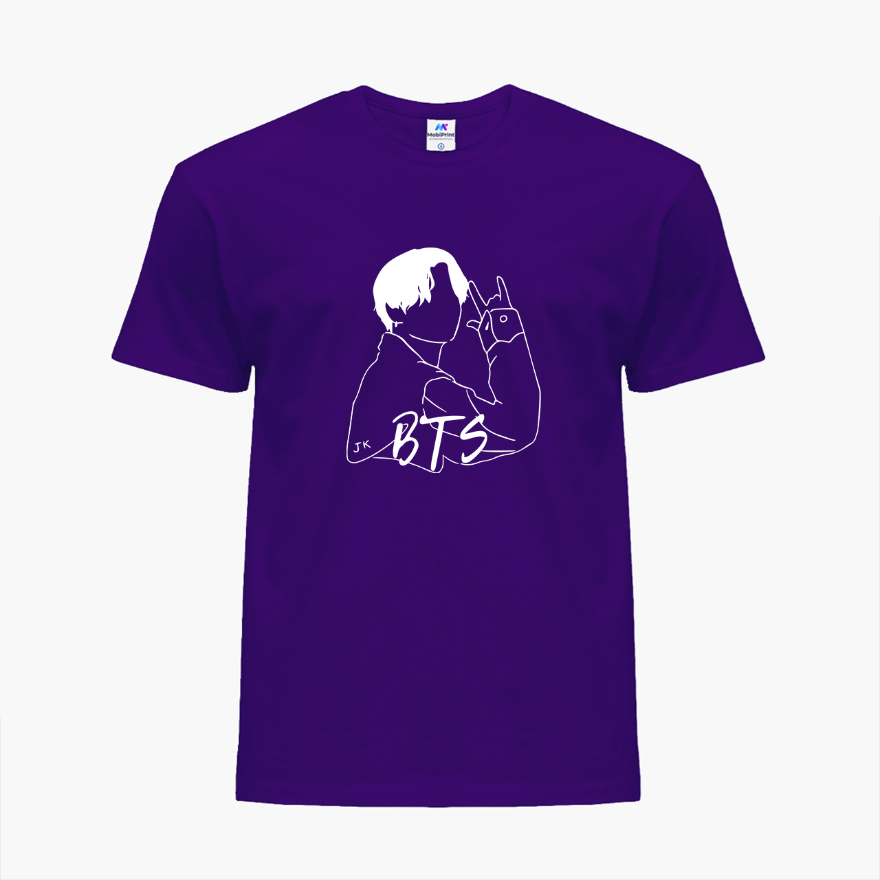 

Детская футболка для девочек Чон Джонгук БТС (Jungkook BTS) (25186-3277-20) 104-110 см Хлопок Фиолетовый