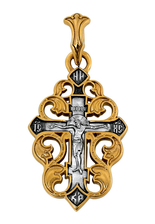 

Крест нательный Акимов 101.091 «Распятие. Виноградная лоза»