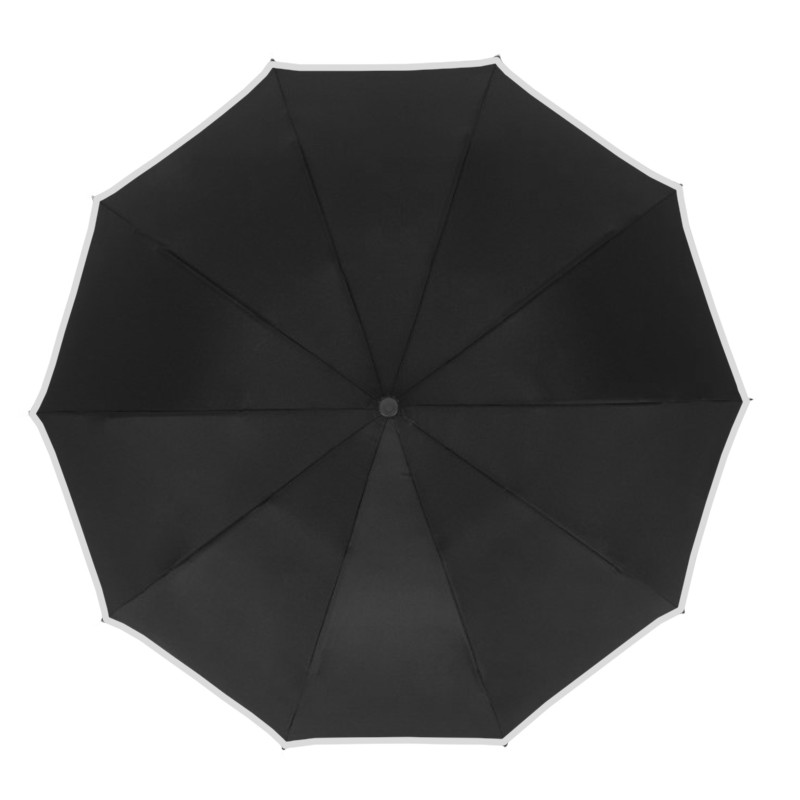 

Мини-зонт Lesko 2019 Black на 10 спиц от дождя унисекс складной (F_6702-22600)
