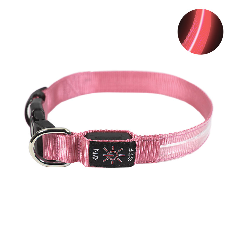 

Ошейник для собак светодиодный Friend CR2032 Pink M светящийся нейлоновый (F_6585-21339)