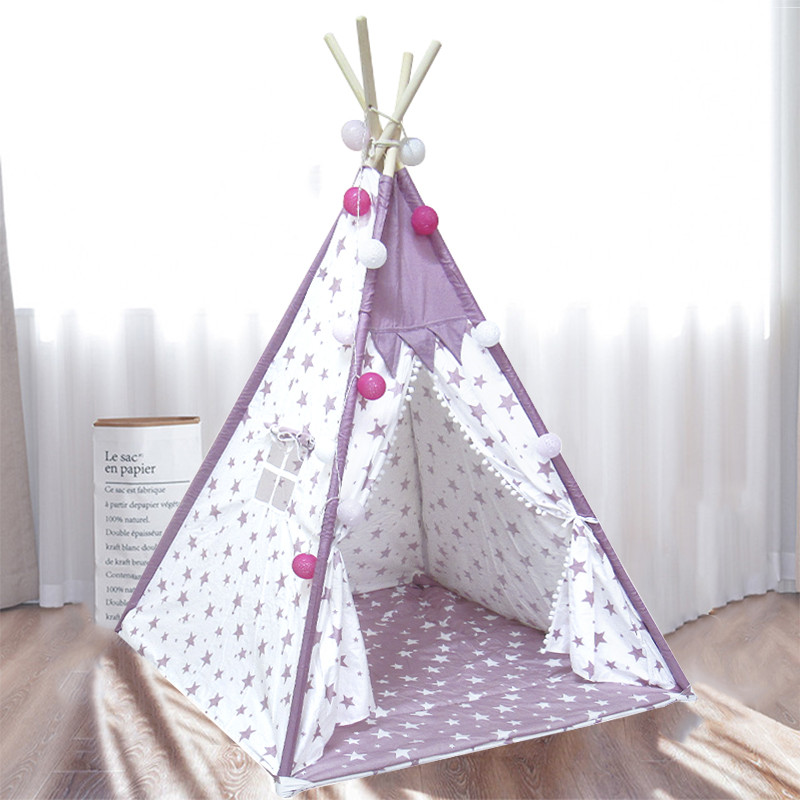 

Вигвам Littledove RT-14 Pink Stars детская игровая палатка для дома (F_6740-23092)