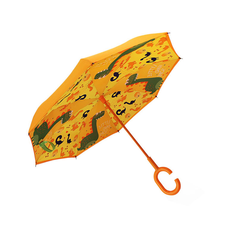 

Детский зонт-наоборот Lesko Up-Brella Dinosaur World-Orange (динозавр) обратного сложения (F_6950-24753)