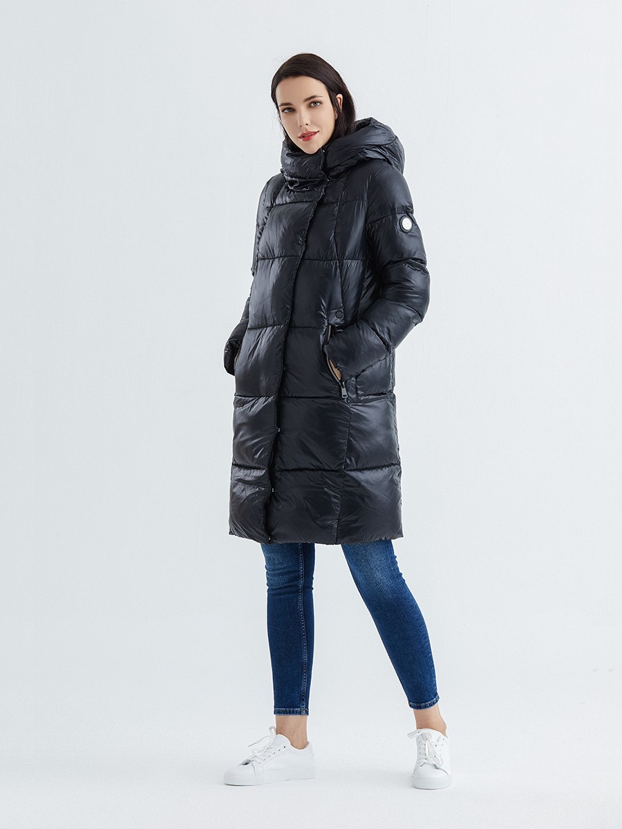 

женский пуховик Snowimage А1020 цвет черный, женский пуховик Snowimage А1020 цвет черный XL