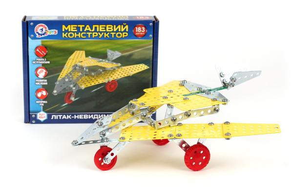 

Конструктор металлический Самолет-неведимка, 183дет. ТехноК (4869)