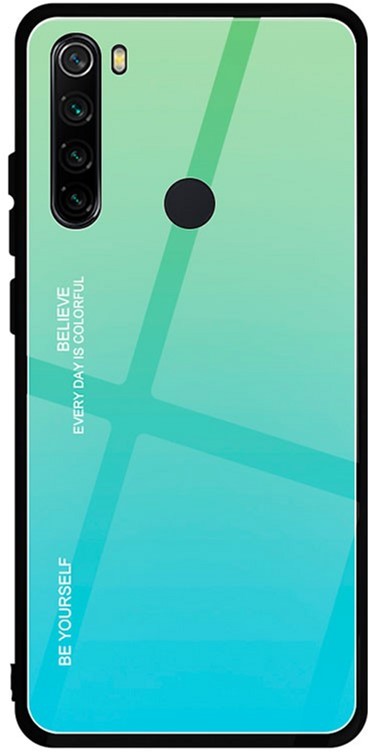 

Панель BeCover Gradient Glass для Xiaomi Redmi Note 8 Green-Blue