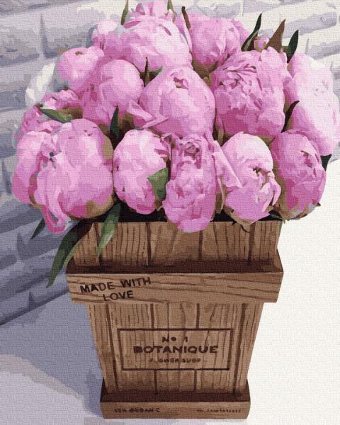 

Картина по номерам "Букет розовых пионов", в термопакете 40*50см Brushme (GX36092)
