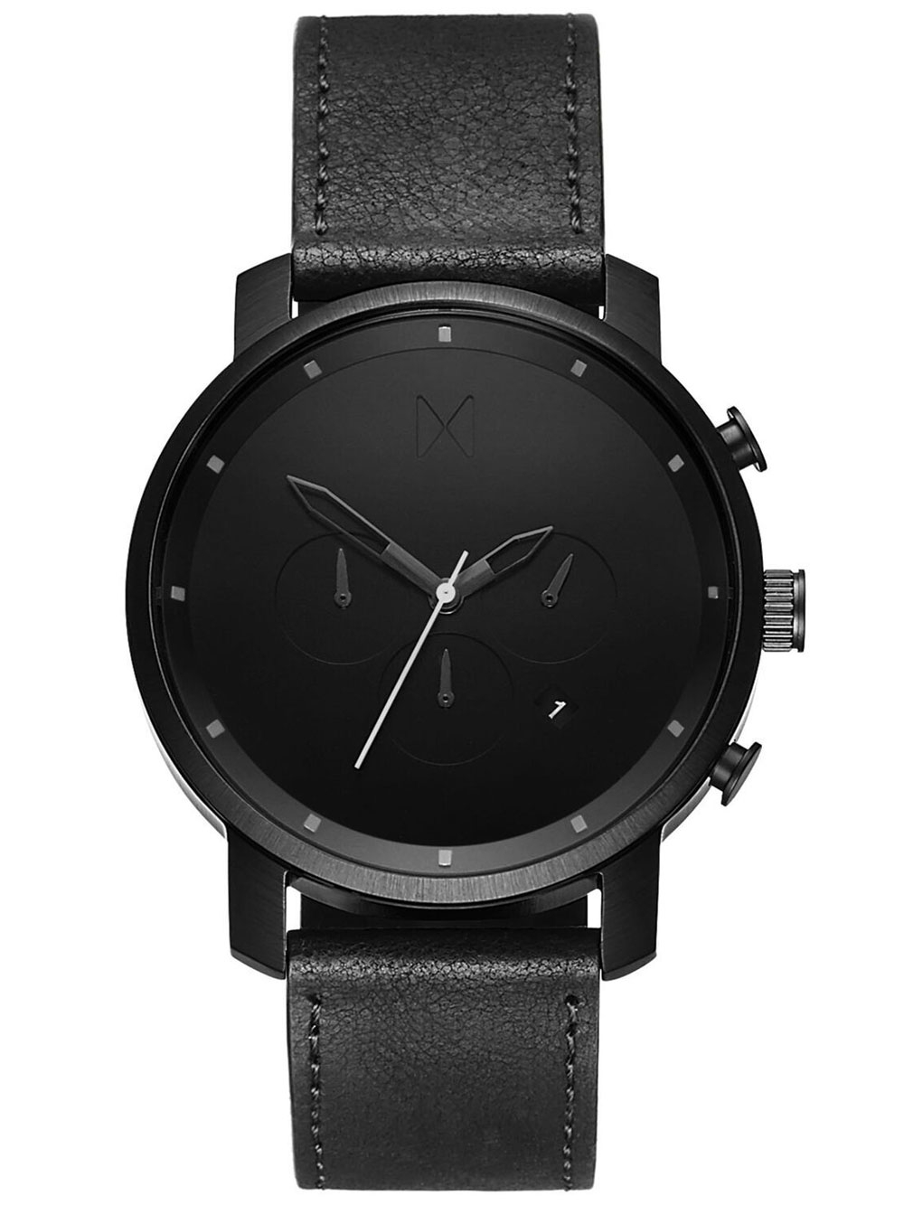

Часы MVMT MC01-BL Chrono Black Leather 45mm 10ATM