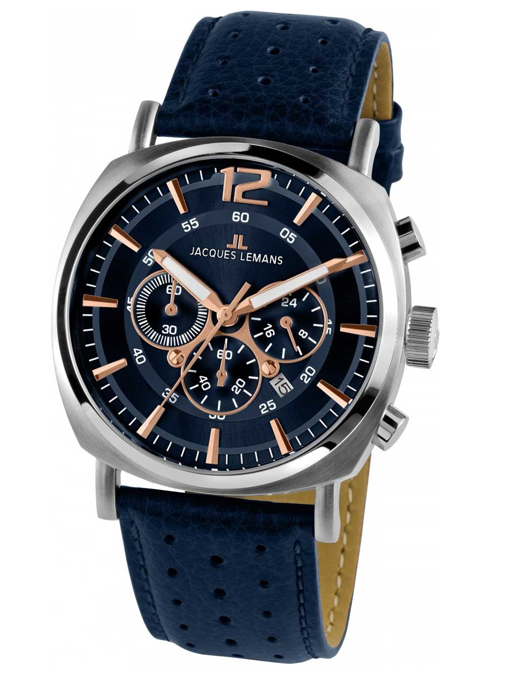 

Часы Jacques Lemans 1-1645I Lugano Herren Chrono 46mm 10ATM